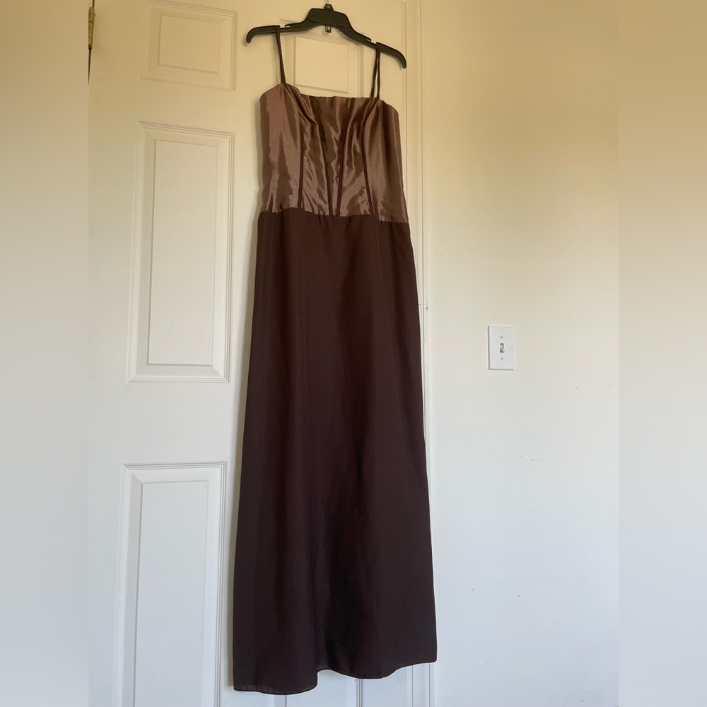 Brown evening gown